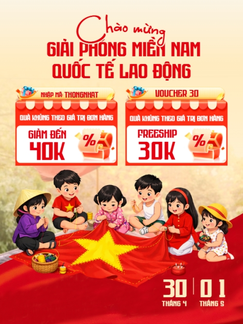 Chào mừng ngày Giải phóng miền Nam và Quốc tế lao động