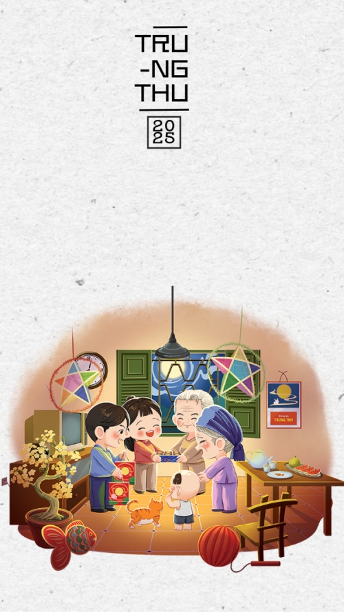 Trung thu, Tết Đoàn Viên, mid-autumn festival, sự kiện, event, dễ thương, cute, chibi, hoạt hình, cartoon