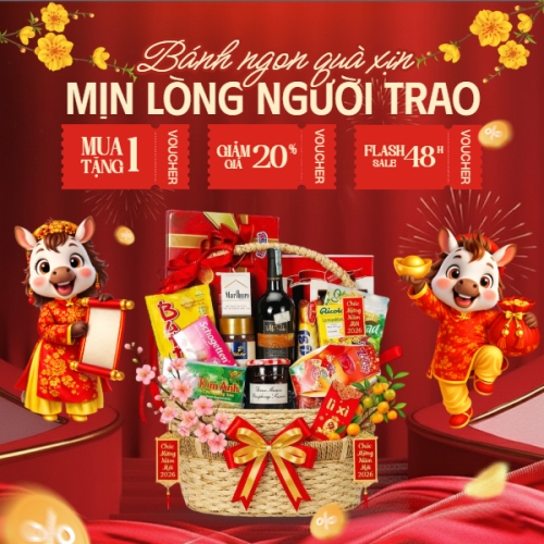 Bánh ngon quà xịn, mịn lòng người trao