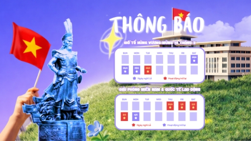 Thông báo nghỉ lễ Giỗ tổ Hùng Vương 2026