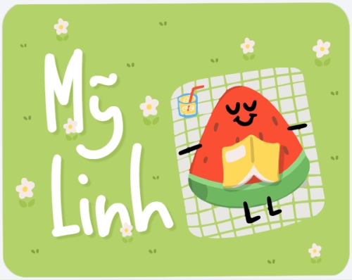 Dưa hấu, watermelon, cartoon, hoạt hình, dễ thương, cute