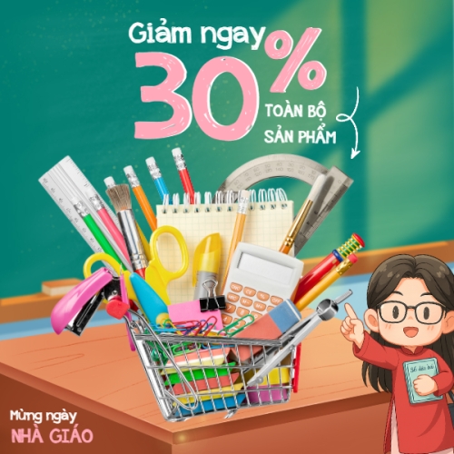 Sale dụng cụ học tập