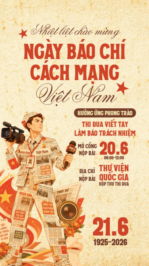 Nhiệt liệt chào mừng ngày Báo chí Cách mạng Việt Nam 21/6