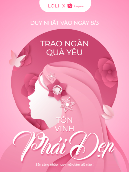 Mua sắm, giảm giá, sale, 8/3, quốc tế phụ nữ, women's day, beauty, làm đẹp, thẩm mỹ, sự kiện, event