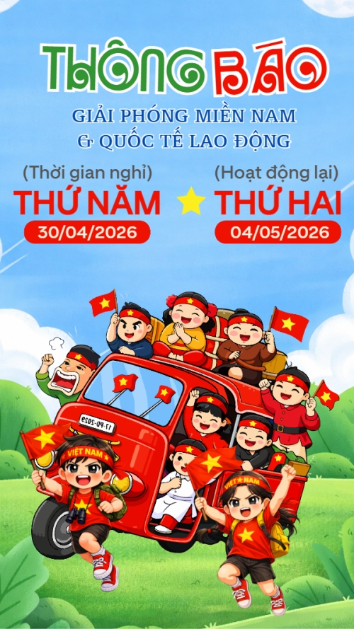 Lịch nghỉ lễ 30/4-1/5