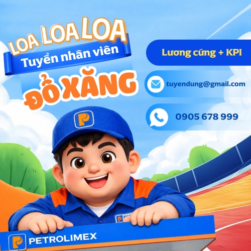 Tuyển dụng nhân viên đổ xăng