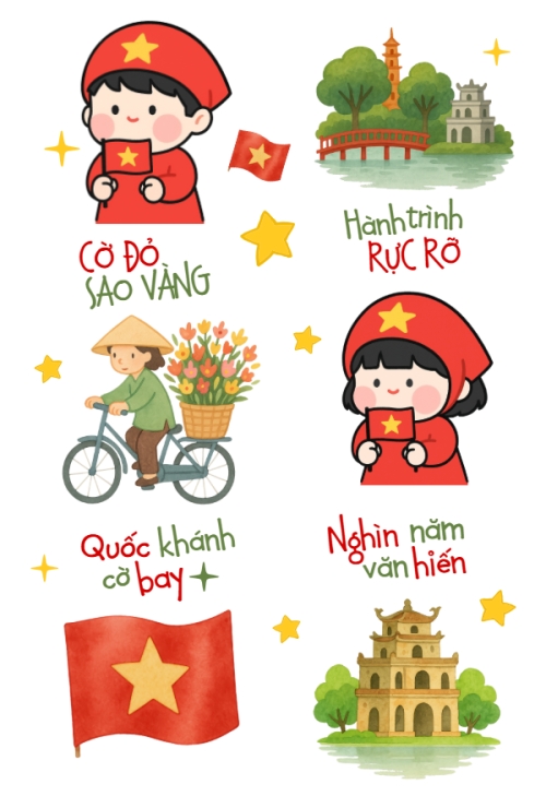 2/9, Quốc Khánh, lễ hội, Việt Nam, sự kiện, event, dễ thương, cute