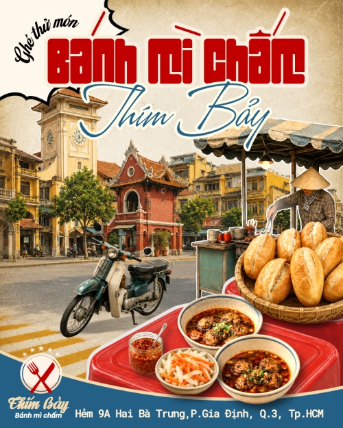 Bánh mì chấm Thím Bảy