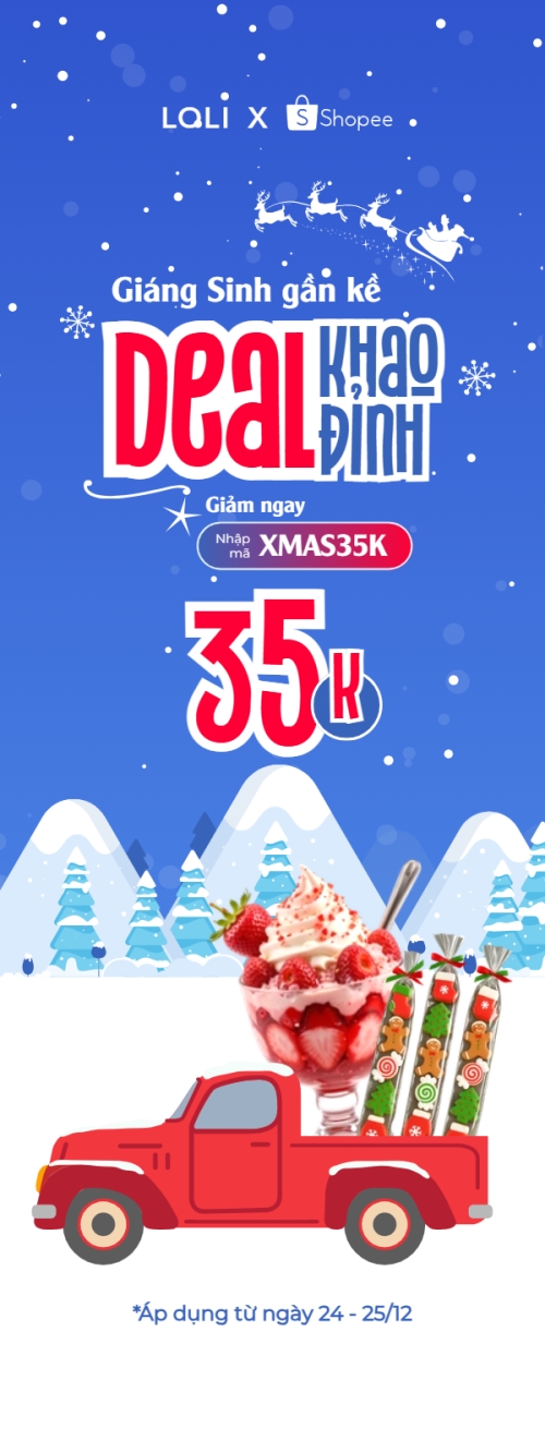 Giáng sinh gần kề khao Deal đỉnh