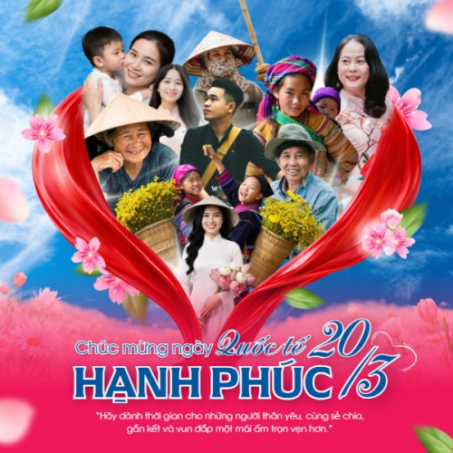 Chúc mừng ngày quốc tế hạnh phúc 20/3