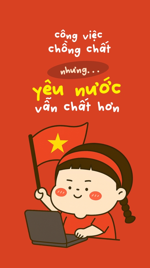2/9, Quốc Khánh, lễ hội, Việt Nam, sự kiện, dễ thương, cute, chibi, hoạt hình, cartoon