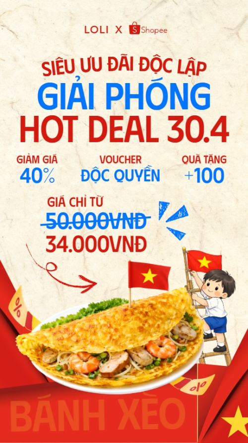 Siêu ưu đãi mùa Độc Lập giải phóng Hot Deal 30/4