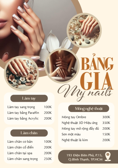 Tiệm tóc, tiệm cắt tóc, salon, nail, spa, beauty, làm đẹp, thẩm mỹ