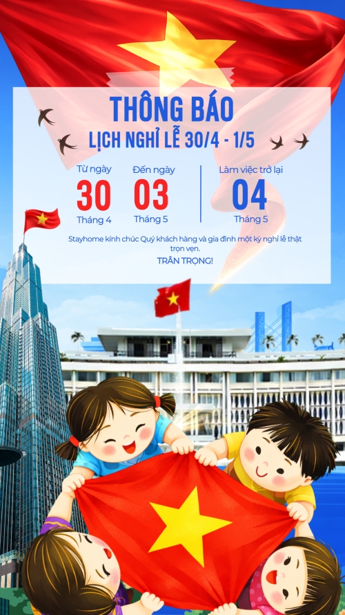 Lịch nghỉ lễ 30/4 - 1/5