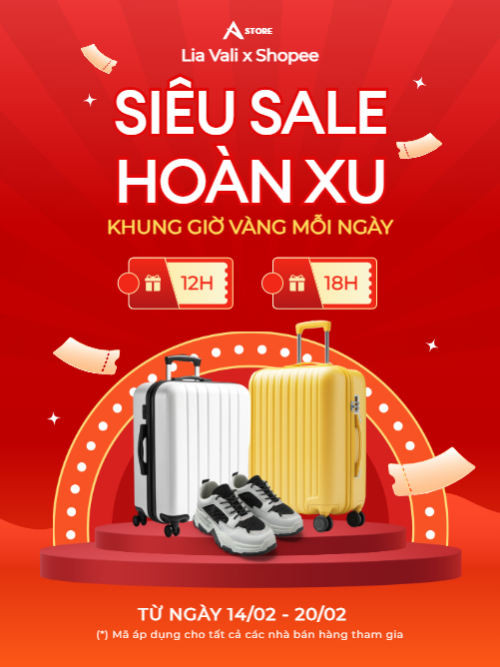 Giảm giá, sale, vali, phụ kiện, thời trang, fashion, công nghệ, giải trí