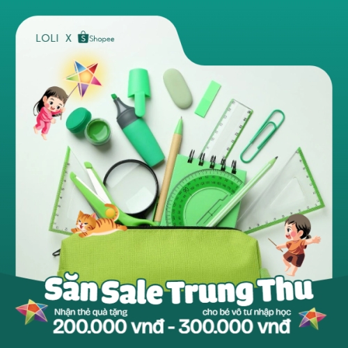 Trung thu, Tết Đoàn Viên, mid-autumn festival, sự kiện, event, giáo dục, education, văn phòng phẩm, cute, dễ thương, chibi, hoạt hình