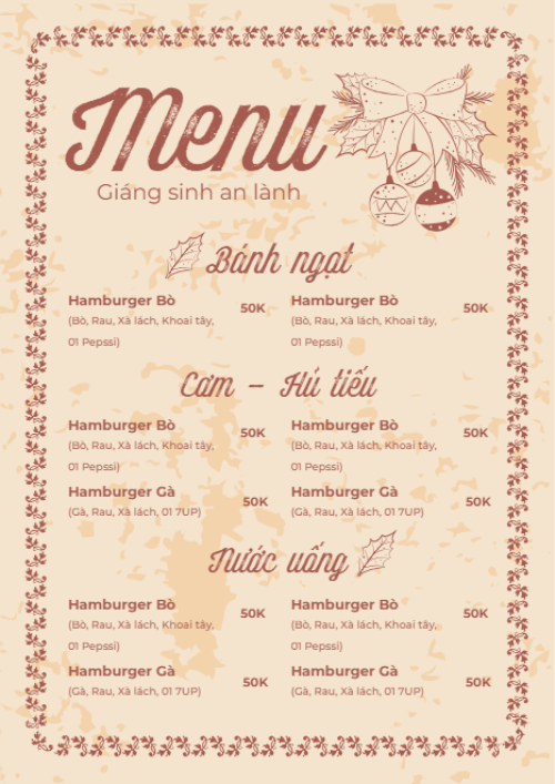 Giáng sinh, Christmas, Noel, 25/12, ẩm thực, food, nước uống, drink