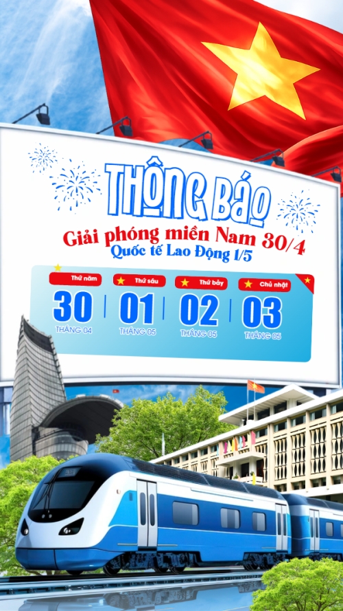Lịch nghỉ lễ 30/4-1/5