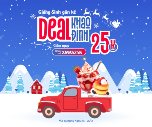 Giáng sinh gần kề khao Deal đỉnh