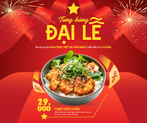 2/9, Quốc Khánh, lễ hội, Việt Nam, đồ ăn, food, thực phẩm, ẩm thực, món ăn, F&B, thức ăn, hiện đại, modern