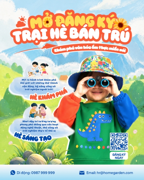 Mở đăng ký trại hè bán trú