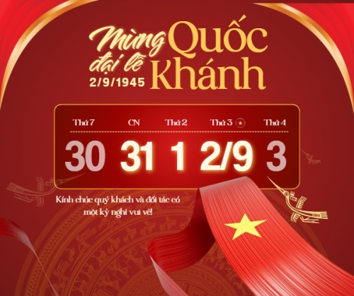 2/9, Quốc Khánh, lễ hội, thông báo, lịch nghỉ, Việt Nam, sự kiện, event, hiện đại, modern