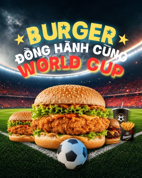 Burger đồng hành cùng Worldcup