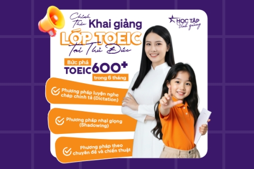 Chính thức khai giảng lớp Toeic tại Thủ Đức