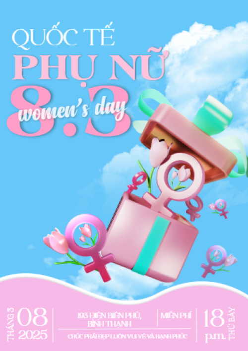 Quốc tế phụ nữ, women's day, 8/3, sự kiện, event, chương trình, sale, giải trí, entertainment