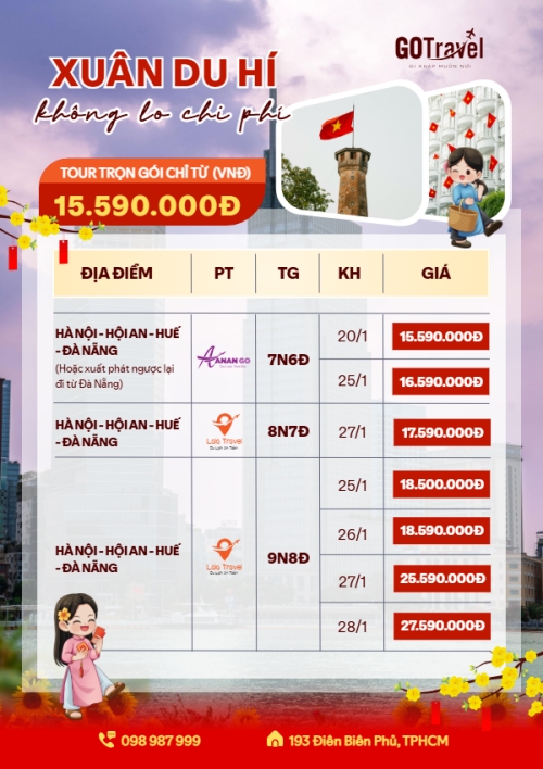 Xuân du hí không lo chi phí