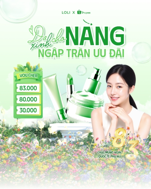 Da xinh cho nàng ngập tràn ưu đãi 8/3