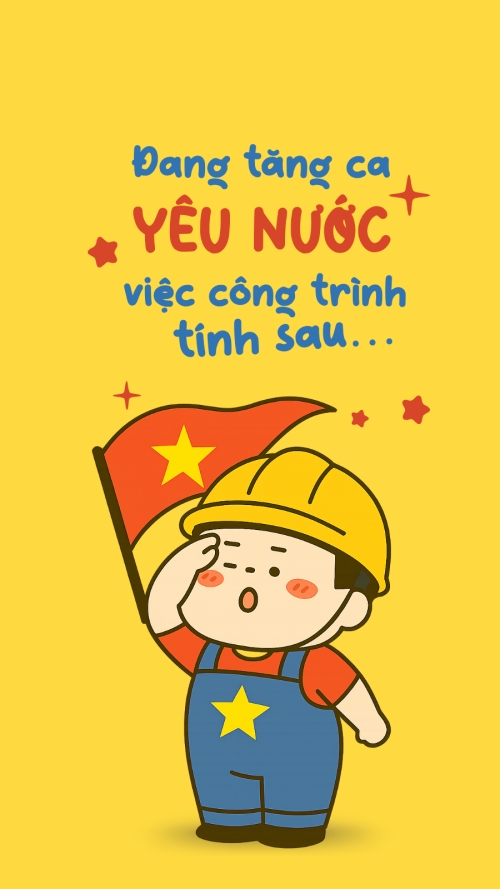 2/9, Quốc Khánh, lễ hội, Việt Nam, sự kiện, dễ thương, cute, chibi, hoạt hình, cartoon