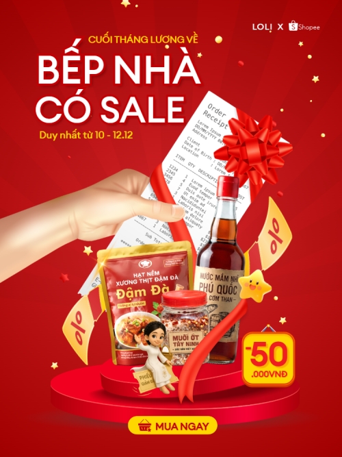Cuối tháng lương về bếp nhà có sale