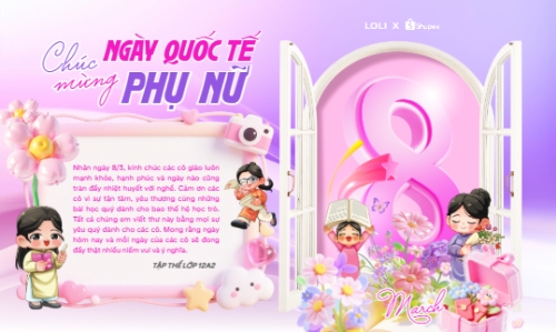 Chúc mừng ngày Quốc tế phụ nữ 8/3