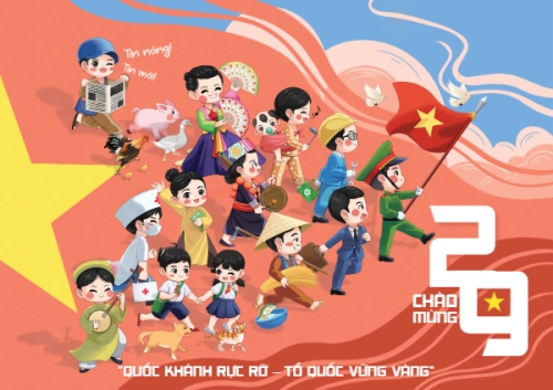 Việt Nam, lễ hội, 2/9, Quốc Khánh, 30/4, 1/5, dễ thương, cute, thuần Việt