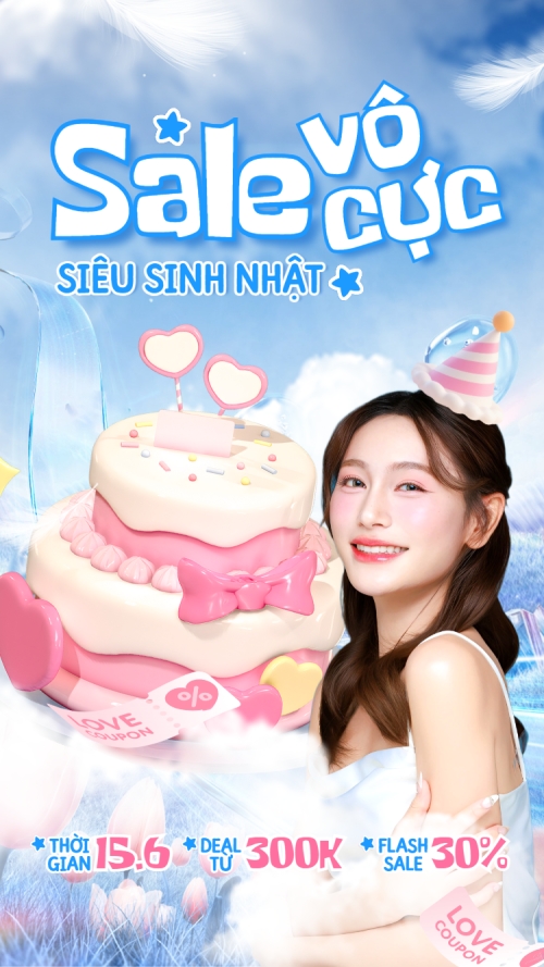 Sale vô cực siêu sinh nhật