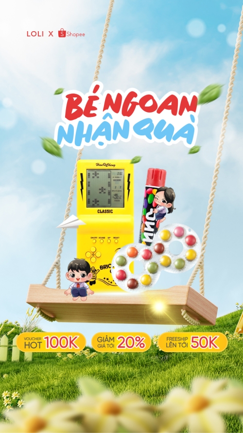Bé ngoan nhận quà