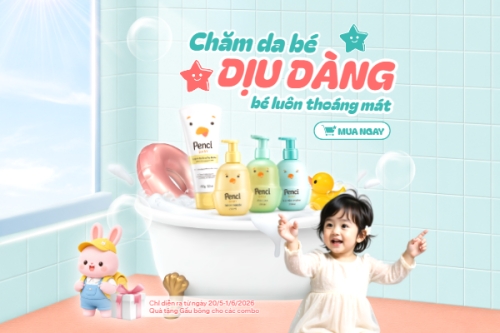 Chăm da bé dịu dàng bé luôn thoáng mát