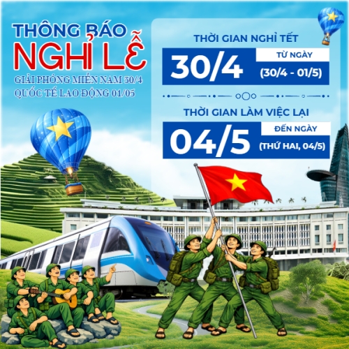 Lịch nghỉ lễ 30/4-1/5
