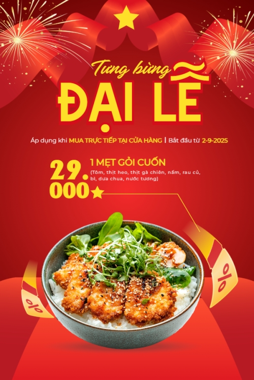 2/9, Quốc Khánh, lễ hội, Việt Nam, đồ ăn, food, thực phẩm, ẩm thực, món ăn, F&B, thức ăn, hiện đại, modern