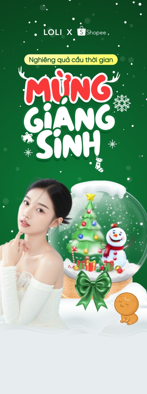 Nghiêng quả cầu thời gian mừng giáng sinh