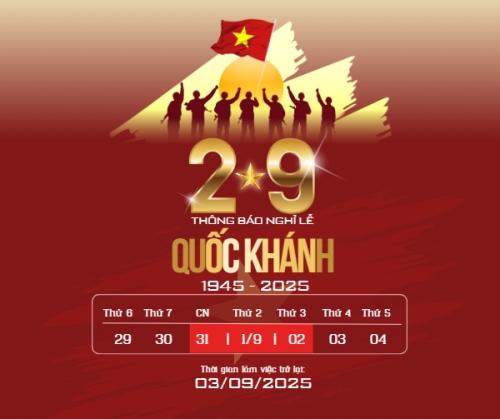 2/9, Quốc Khánh, lễ hội, thông báo, lịch nghỉ, Việt Nam, sự kiện, event, hiện đại, modern