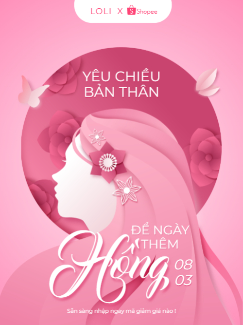 Mua sắm, giảm giá, sale, 8/3, quốc tế phụ nữ, women's day, beauty, làm đẹp, thẩm mỹ, sự kiện, event