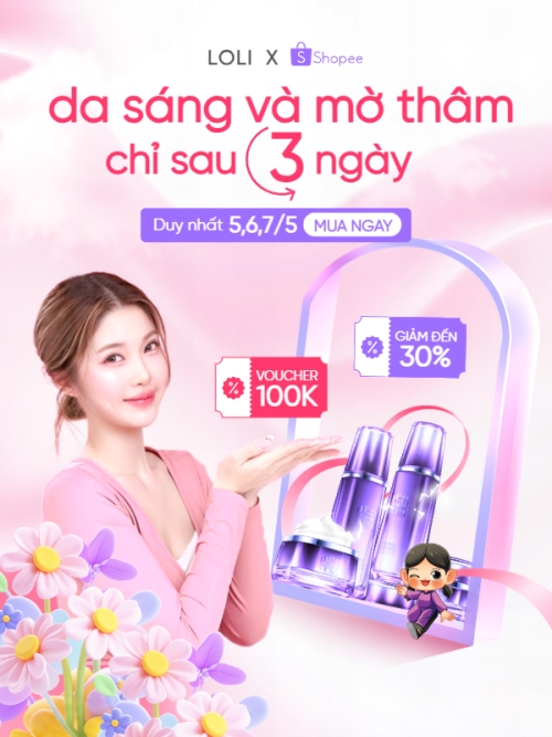 Da sáng và mờ thâm sau 3 ngày