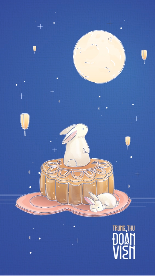 Trung thu, Tết Đoàn Viên, mid-autumn festival, sự kiện, event, dễ thương, cute, chibi, hoạt hình, cartoon