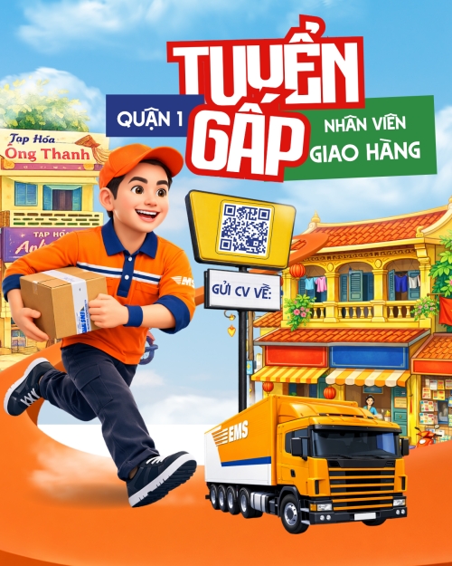 Tuyển gấp nhân viên giao hàng