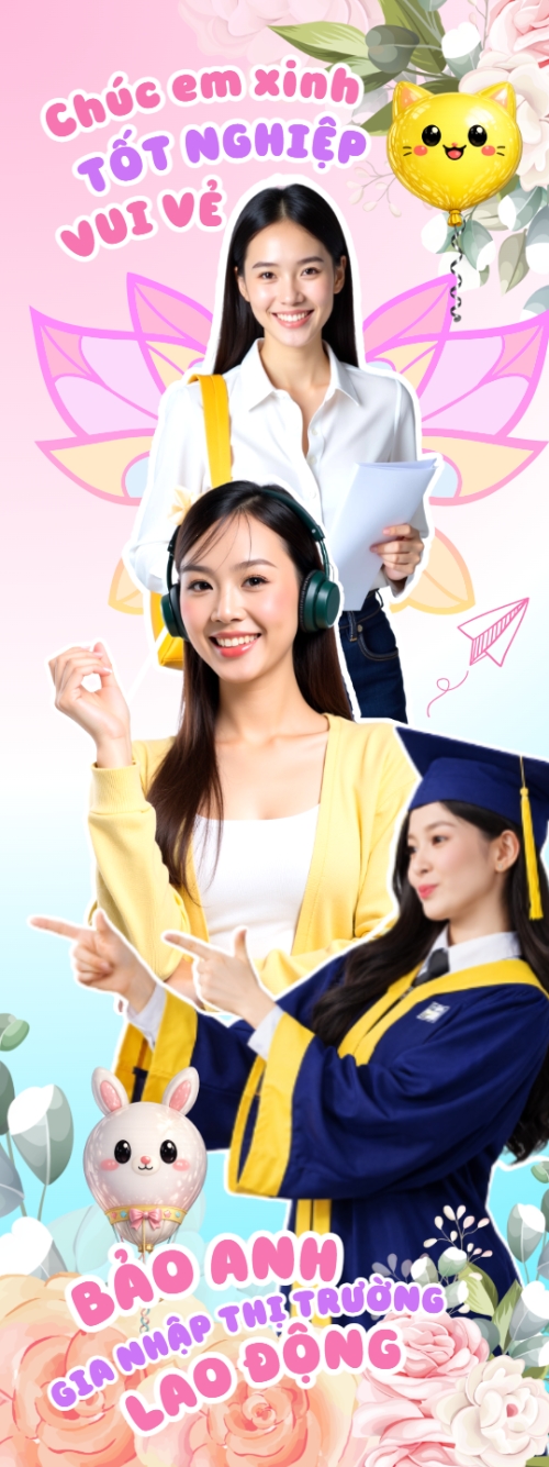 Chúc em xinh tốt nghiệp vui vẻ
