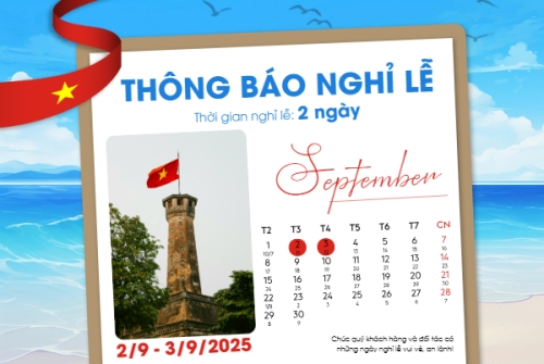 2/9, Quốc Khánh, lễ hội, thông báo, lịch nghỉ, Việt Nam, sự kiện, event, hiện đại, modern