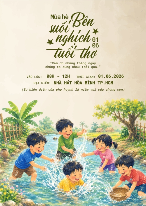 Mùa hè bên suối nghịch tuổi thơ
