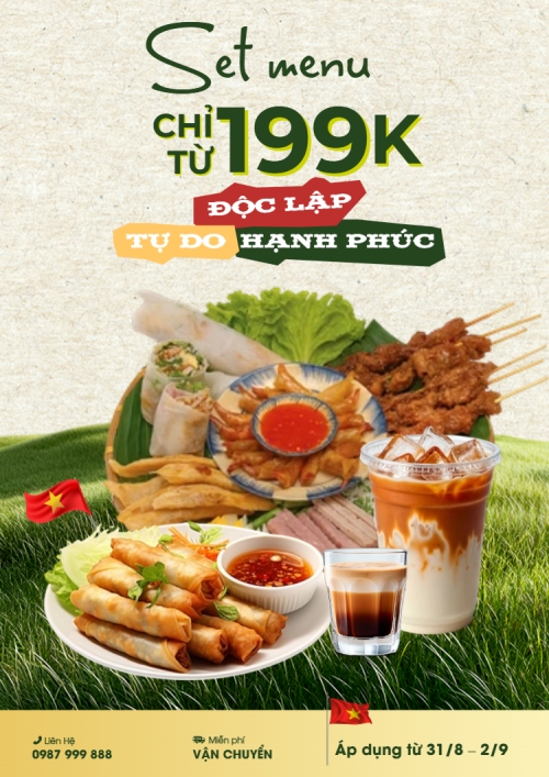 2/9, Quốc Khánh, lễ hội, Việt Nam, đồ ăn, food, thực phẩm, ẩm thực, món ăn, F&B, thức ăn, cổ điển, vintage, retro, classic